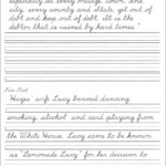 Great Cursive Handwriting Improvement Worksheets For