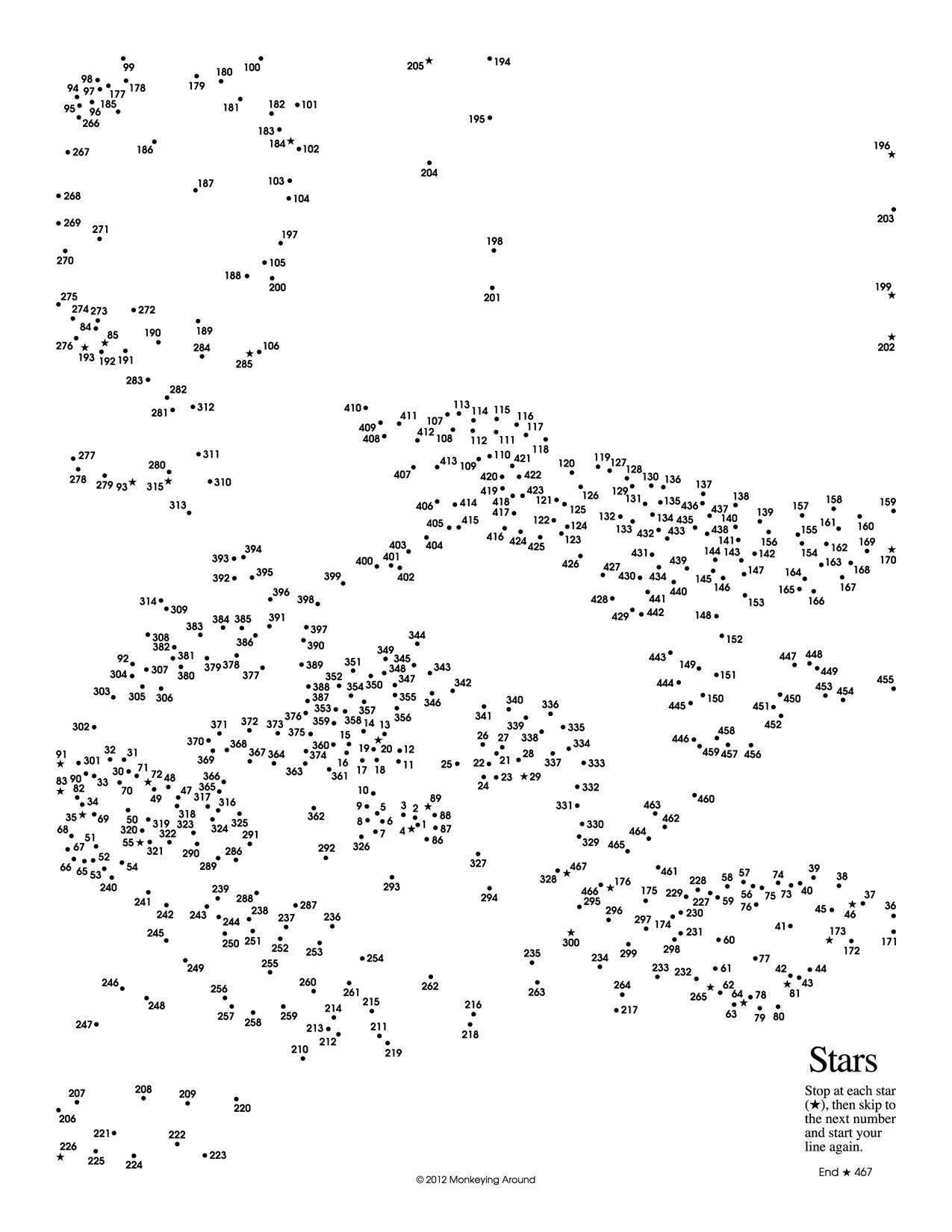 Dot To Dot Printable