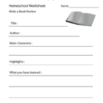 Homeschool English Worksheet Free Printable Educational