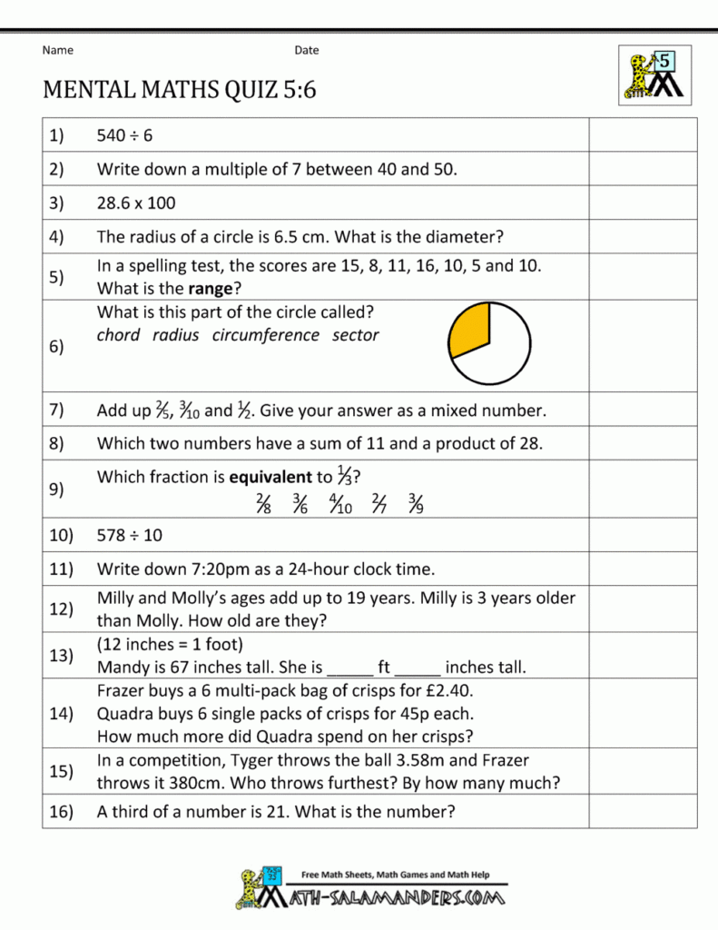 Homework 6 Year Olds Free Printables Worksheet