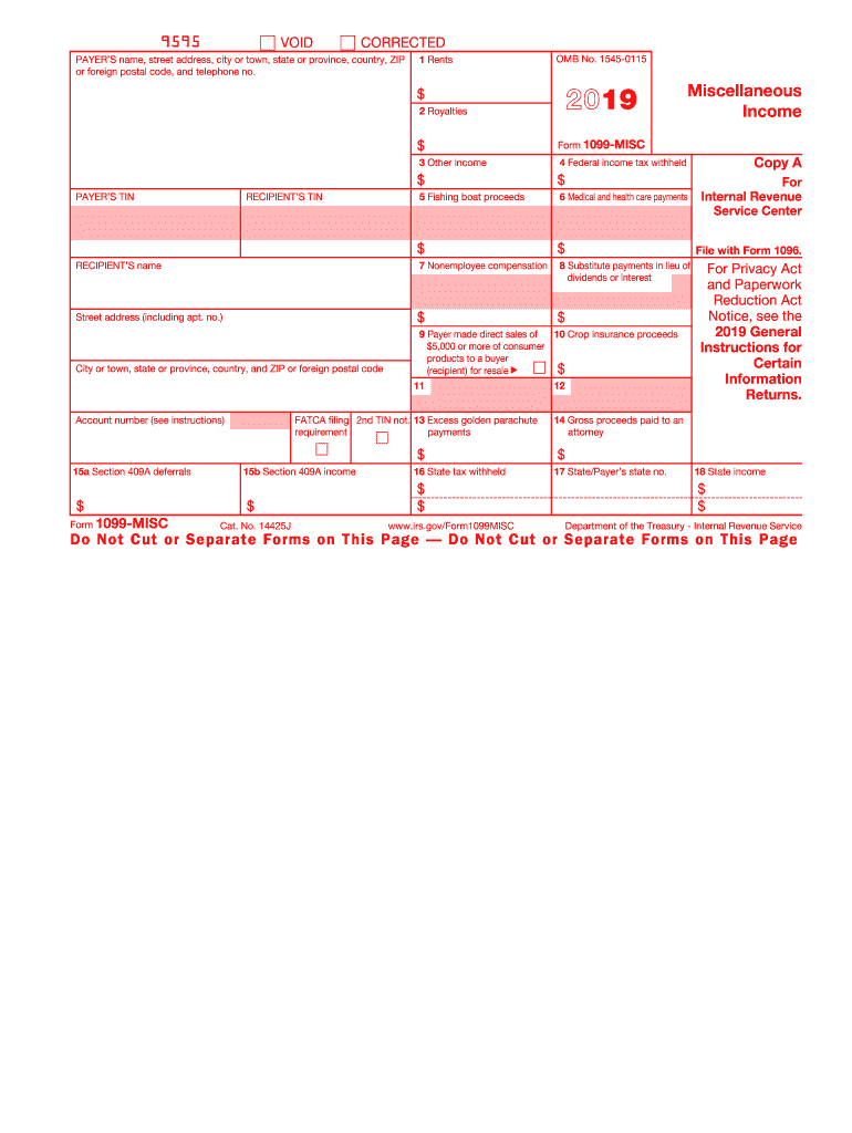 Free Printable 1099 Form 2020