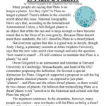 Is Pluto A Planet Reading Comprehension Worksheet
