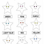 Kids Page Color The Stars Worksheets Printable Coloring