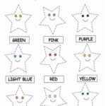 Kids Page Color The Stars Worksheets Printable Coloring