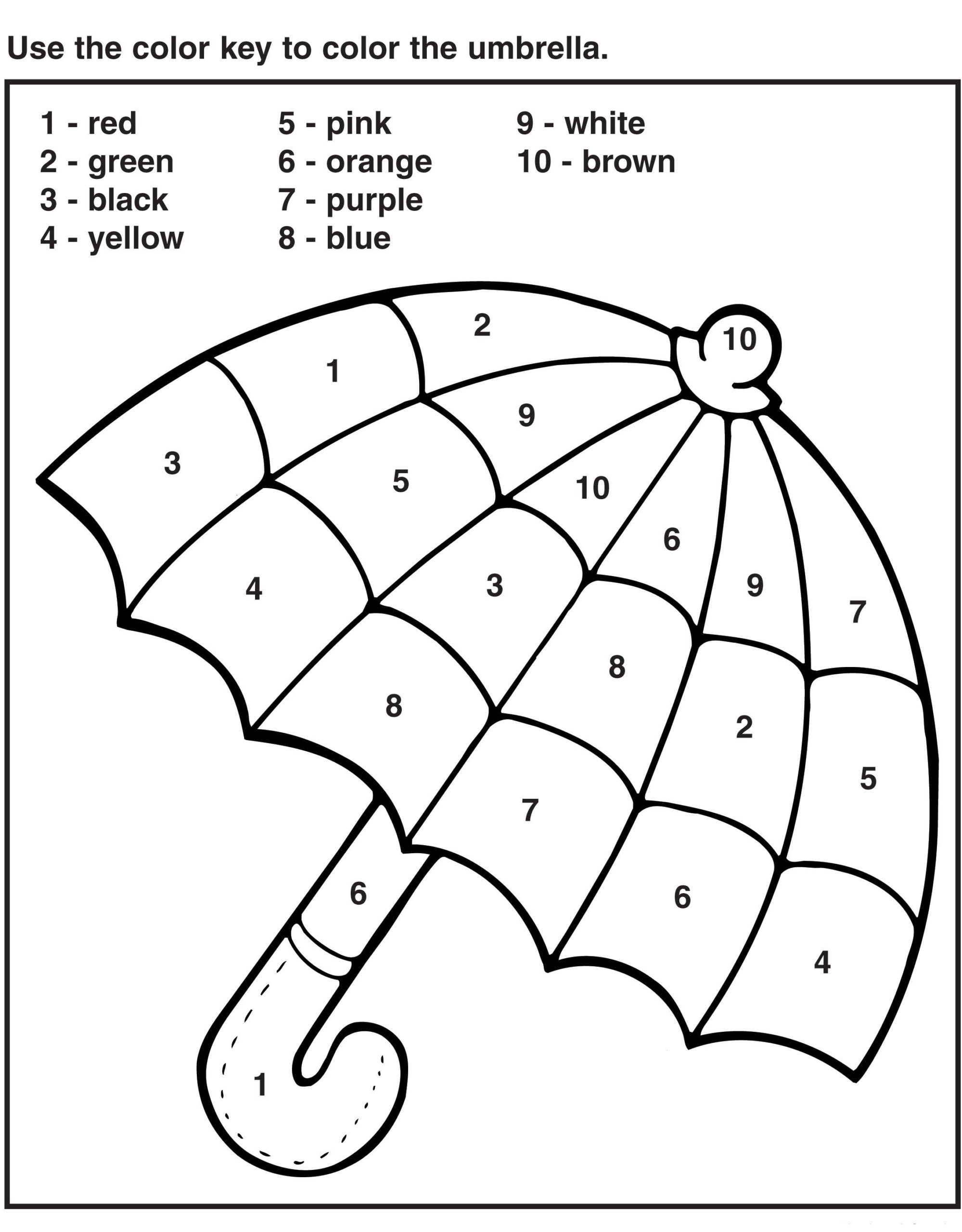 Coloring Worksheets For Kindergarten