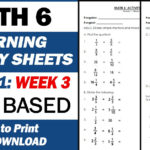 LEARNING ACTIVITY SHEETS In MATH 6 Quarter 1 Week 3
