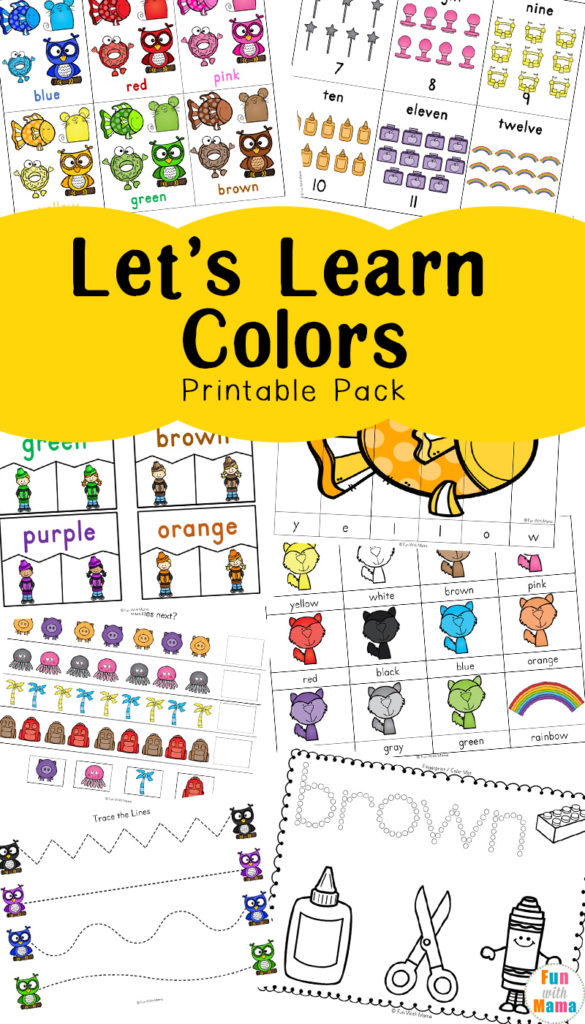 Learning Colors Worksheets