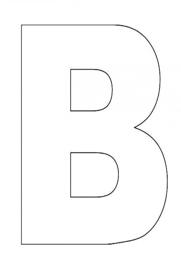 Letter B Template Free Printable