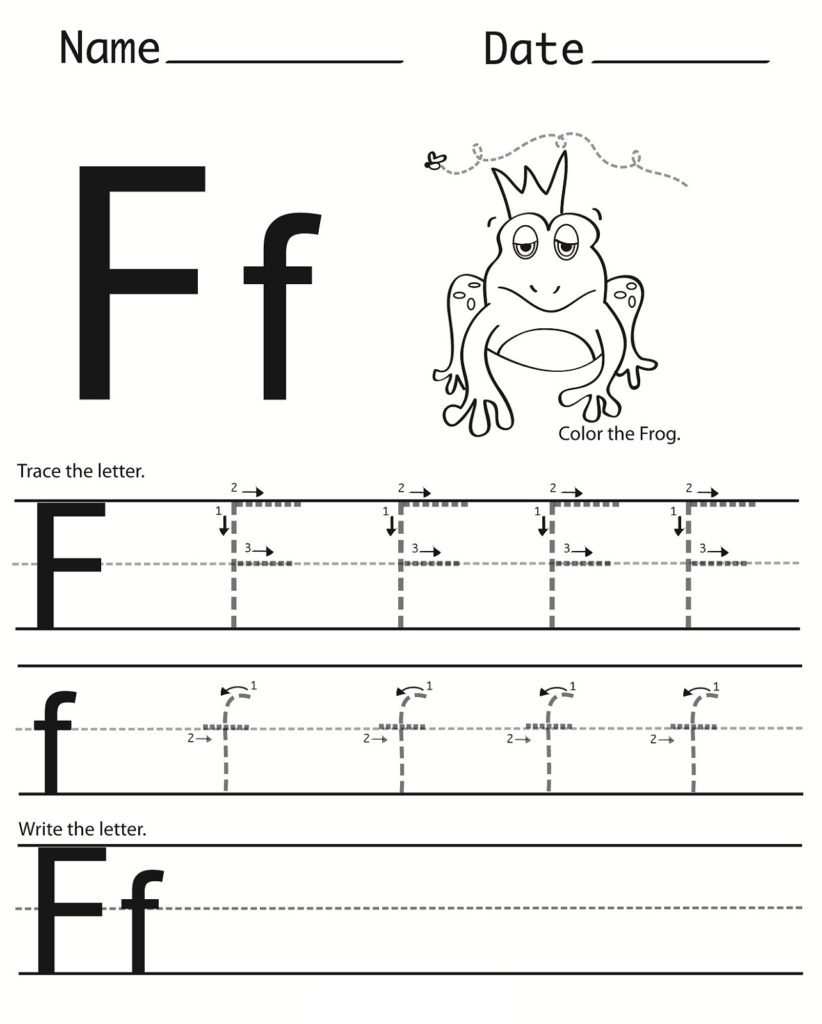 Letter F Worksheets