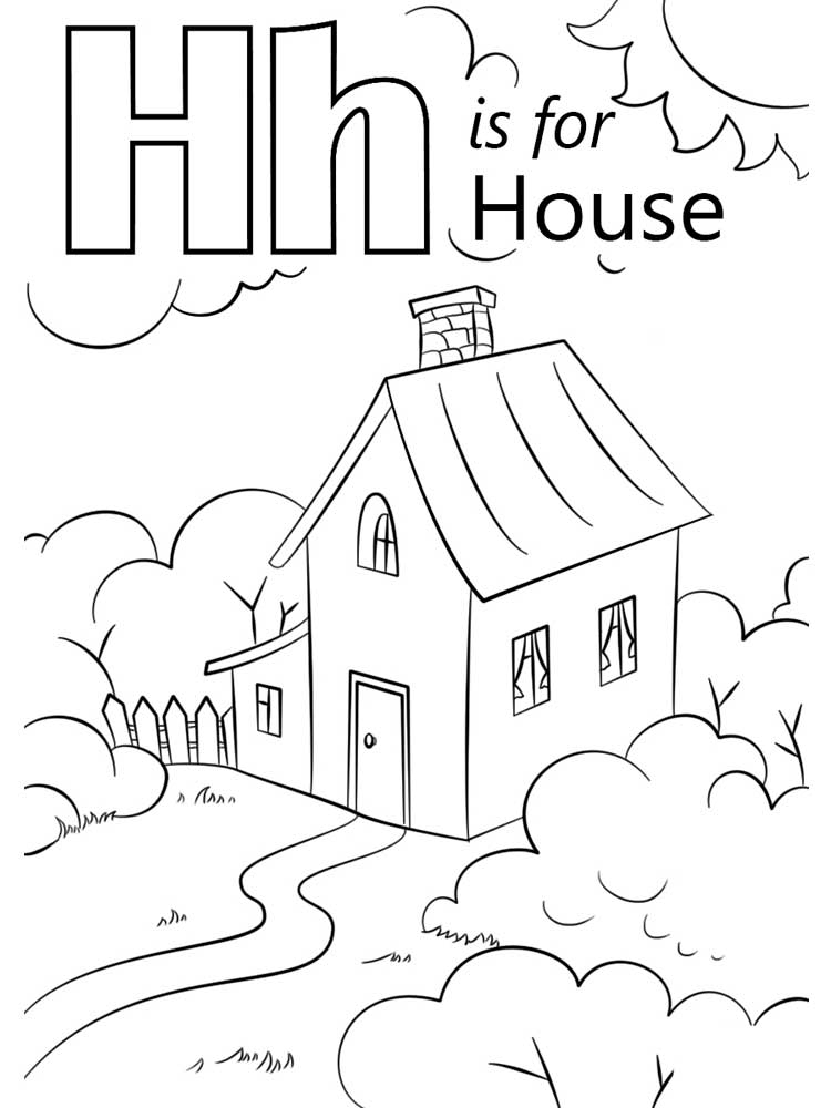 Letter H Coloring Pages