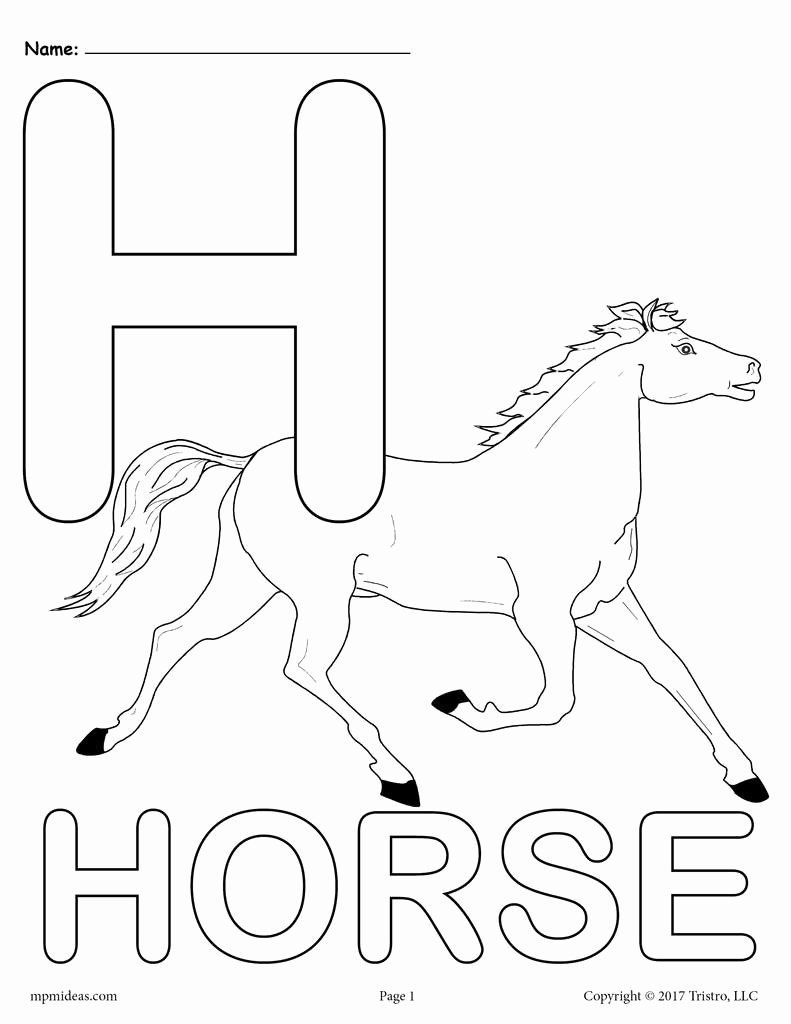 Letter H Coloring Pages