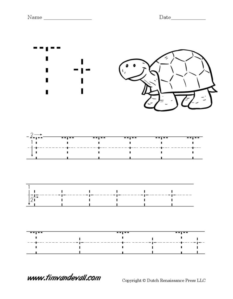 Letter T Free Printable Worksheets