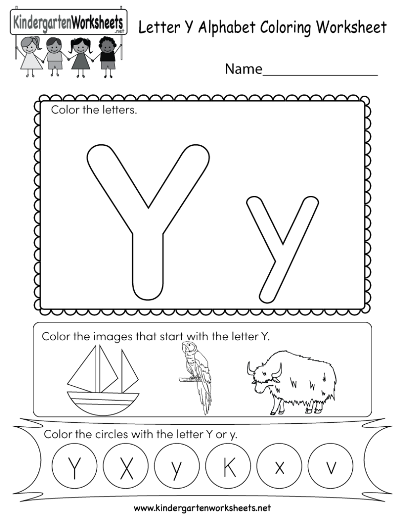 Letter Y Free Printable Worksheets