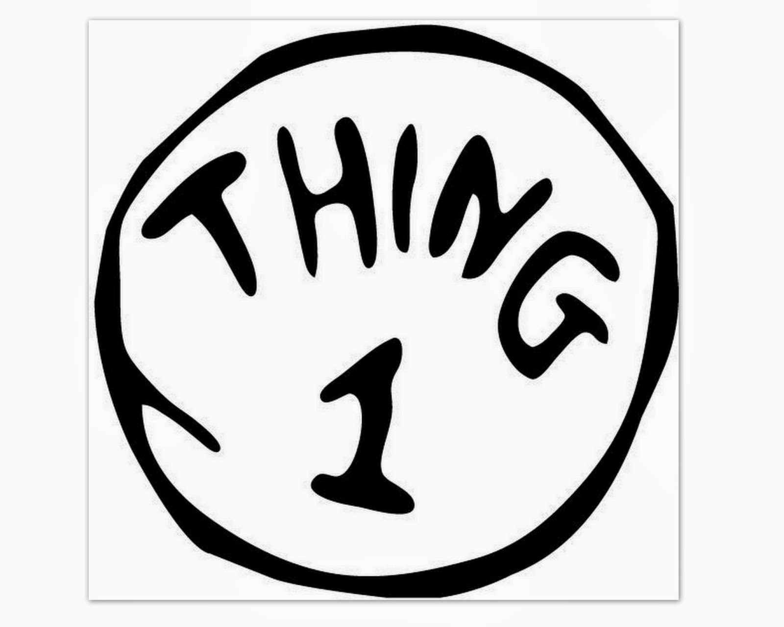 Thing 2 Free Printable