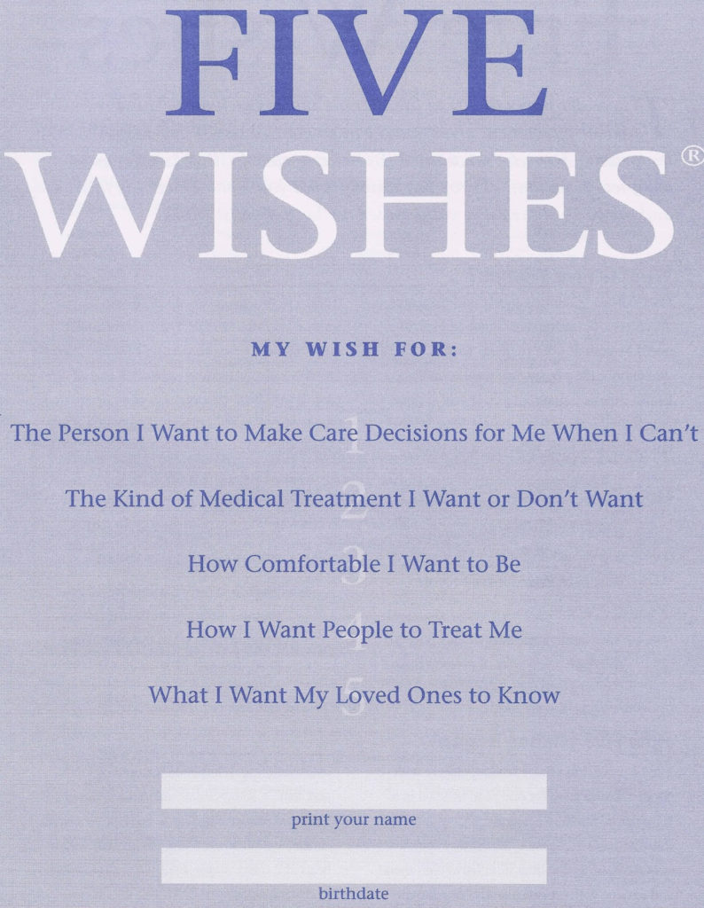 5 Wishes Free Printable