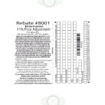 Menards 11 Price Adjustment Rebate 8001 Purchases 1 27