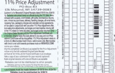 Menards 11 Price Adjustment Rebate 8202 Purchases 8 18