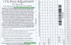 Menards 11 Price Adjustment Rebate 8702 Purchases 10