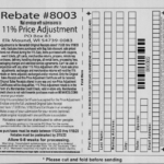 Menards Rebate Adjustment Form January 2023