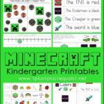 Minecraft Kindergarten Printables Minecraft Worksheets