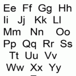 Mixer Printable Alphabets