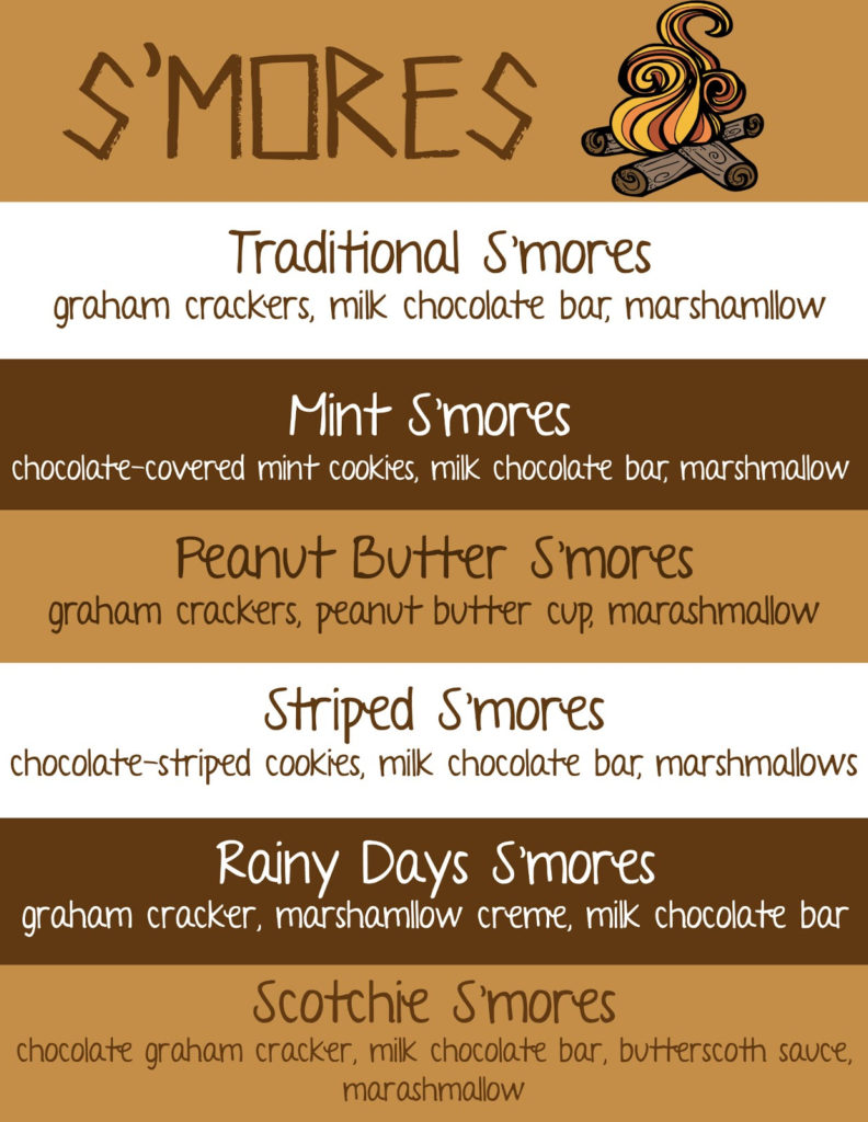 S'mores Bar Free Printables