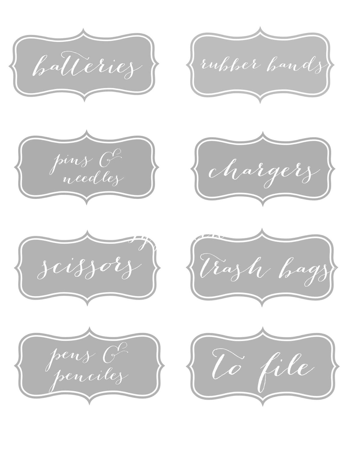 Free Printable Labels