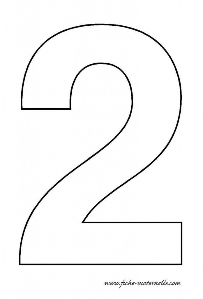 Number 2 Free Printable