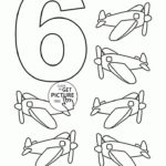 Number 6 Coloring Pages For Kids Counting Sheets