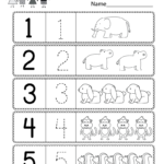 Numbers Worksheets For Pre K NumbersWorksheet