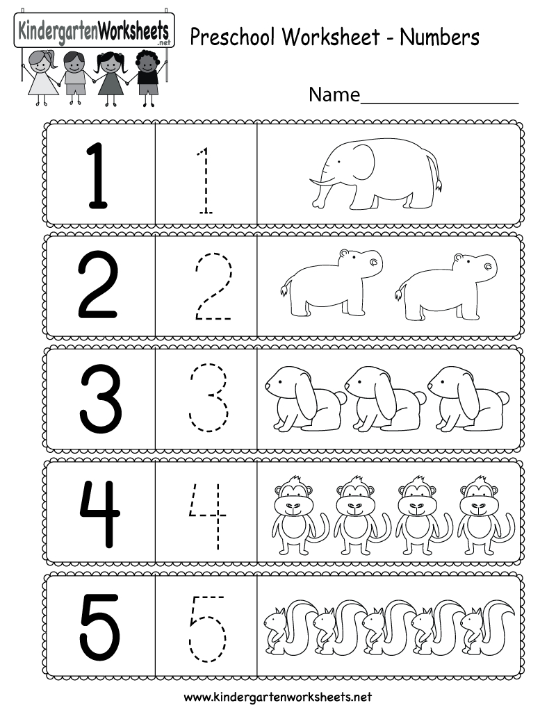 Pre K Worksheets