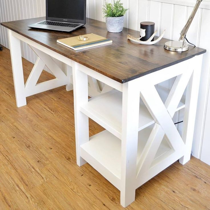 Farmhouse X Desk Free Printable Plans