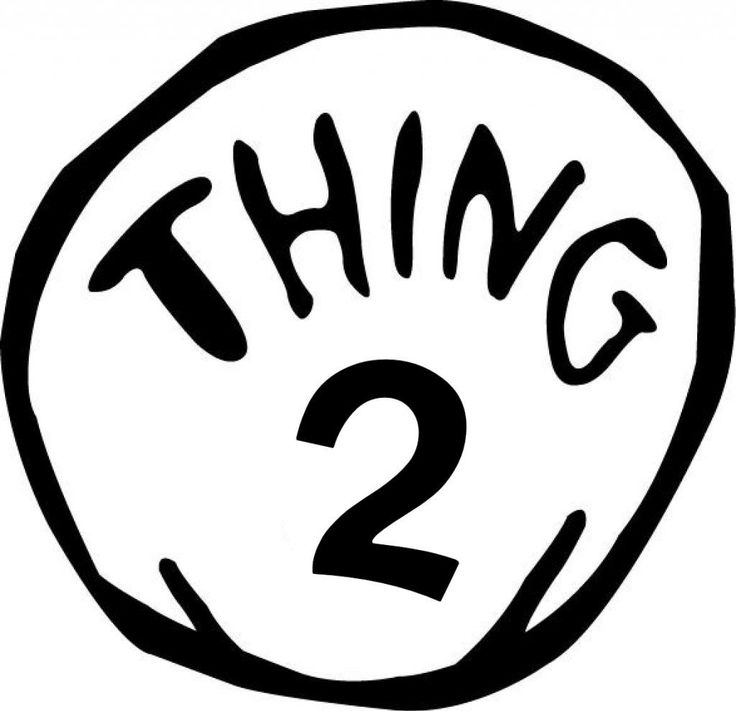 Thing 2 Free Printable