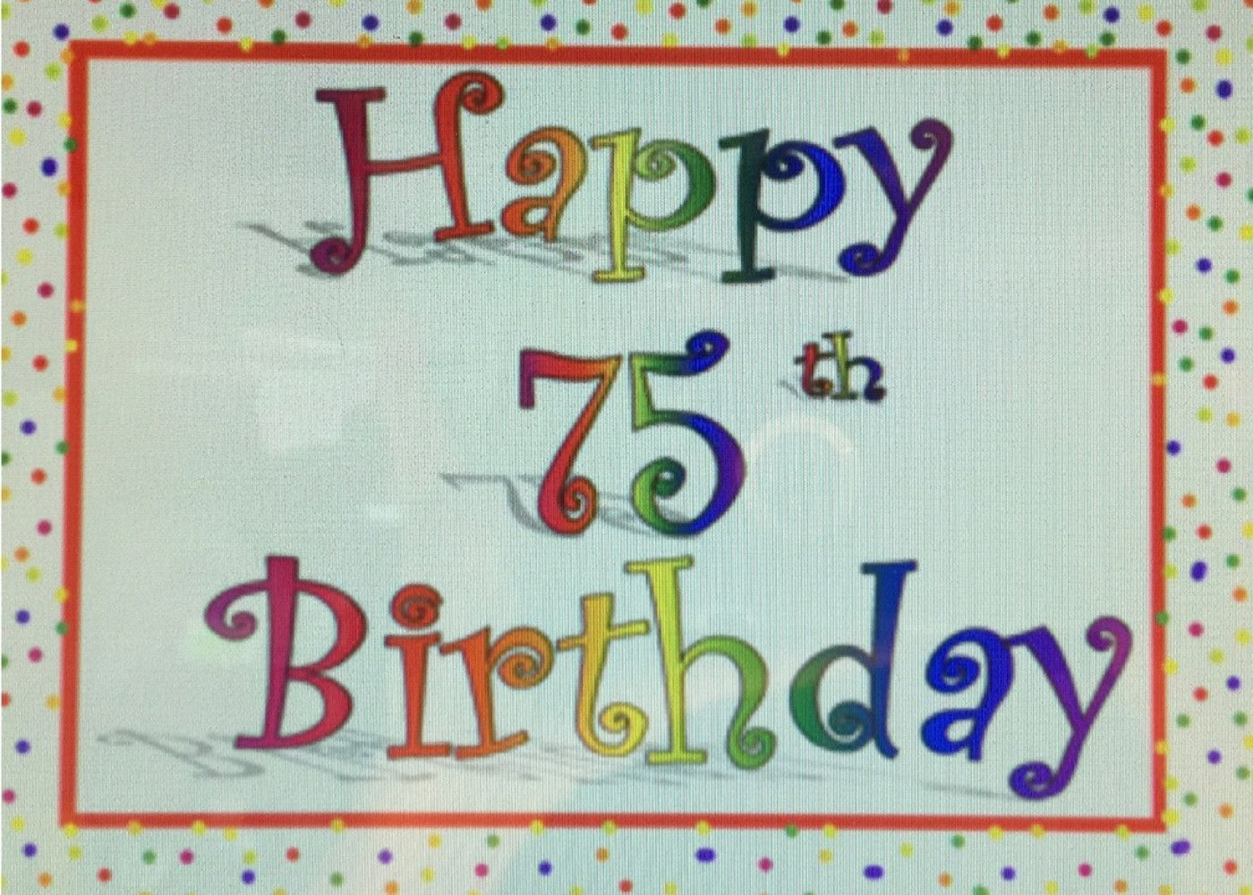 Free Printable 75th Birthday Cards