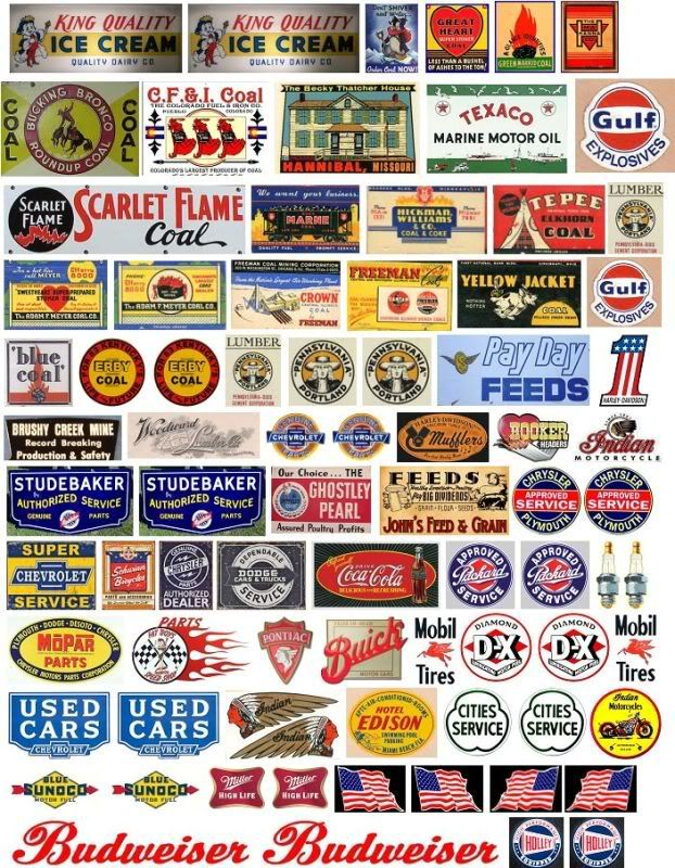 Free N Scale Printable Signs