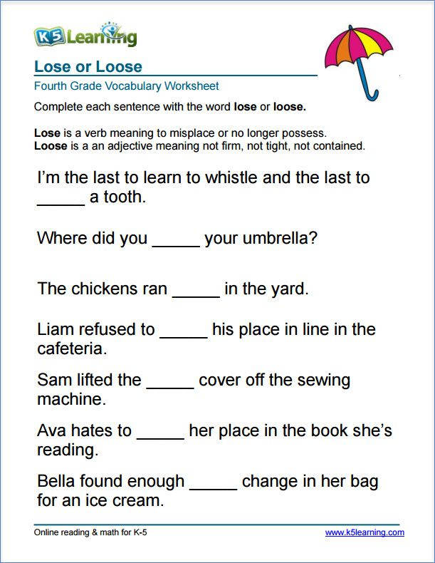 Grade 4 Free Printable Worksheets