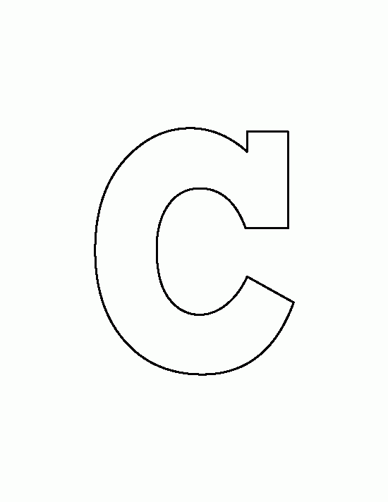 Letter C Template Free Printable