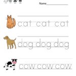 Preschool English Worksheets Free Printable 974962 Free