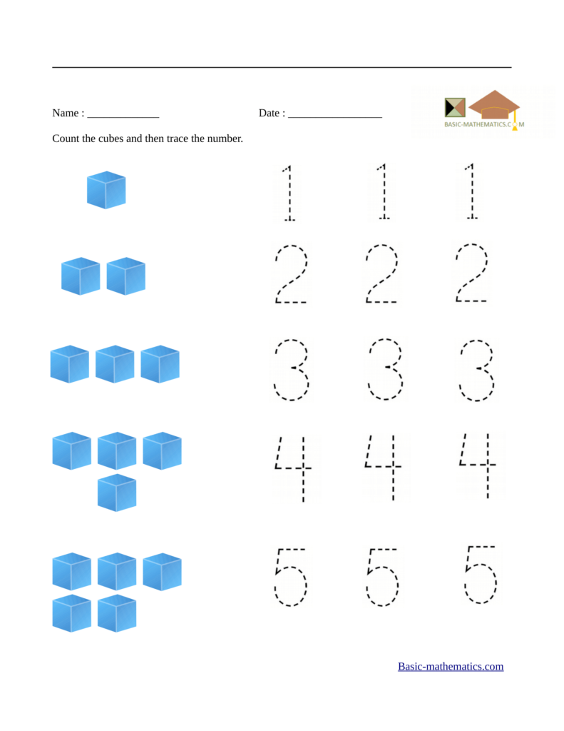 Preschool Math Worksheets Db Excel