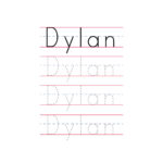 Preschool Tracing Sheets For Names Printable Lined Paper