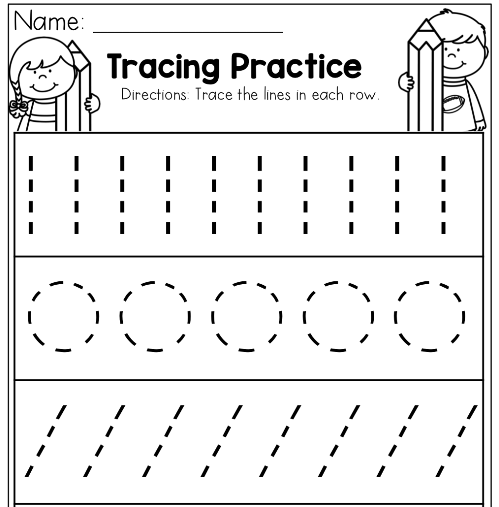 Preschool Tracing Worksheets Best Coloring Pages For Kids