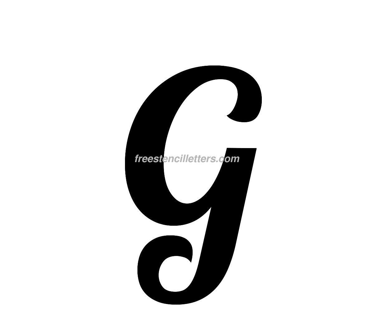 G Stencil Printable Free