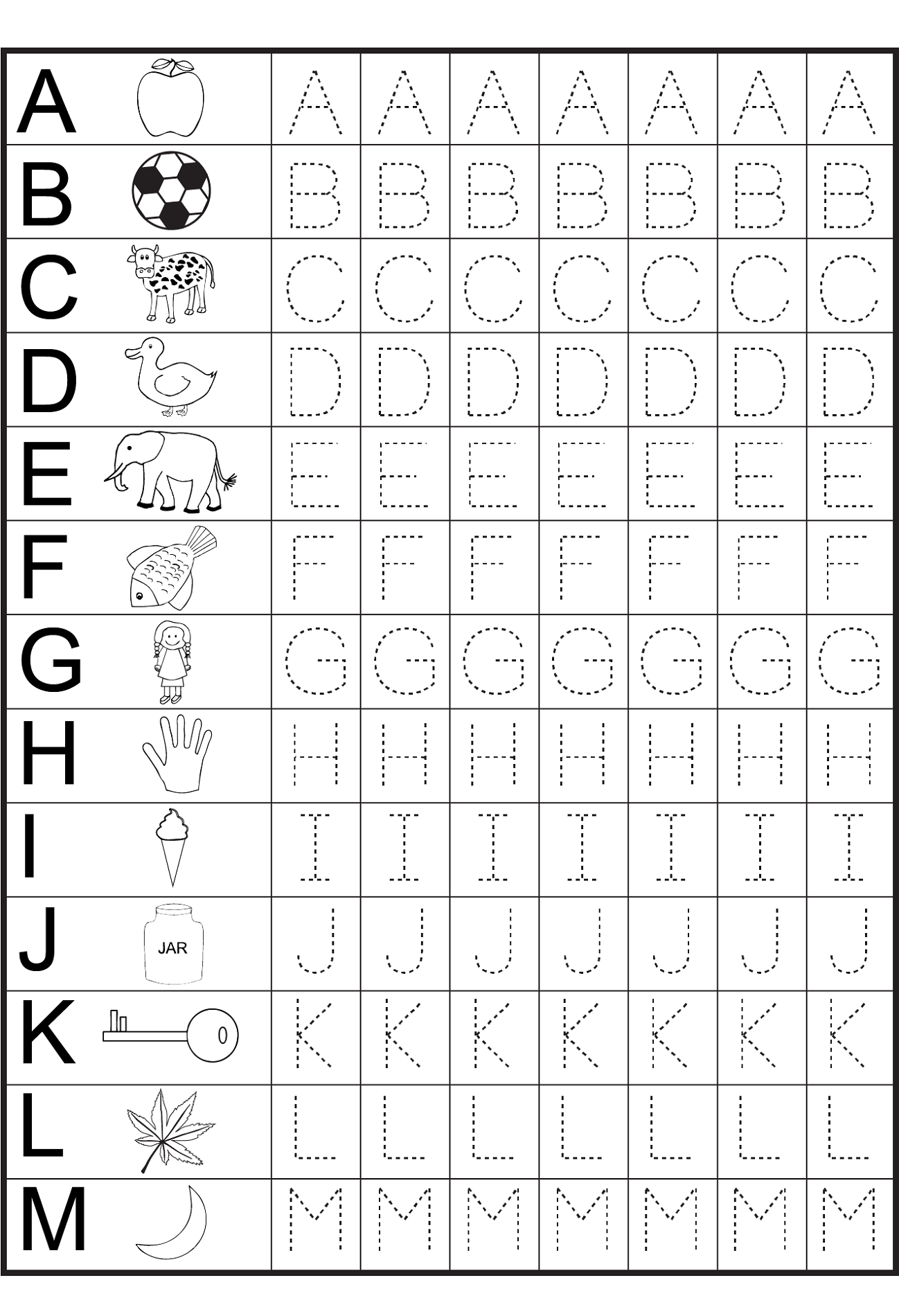 Free Printable Abc Worksheets