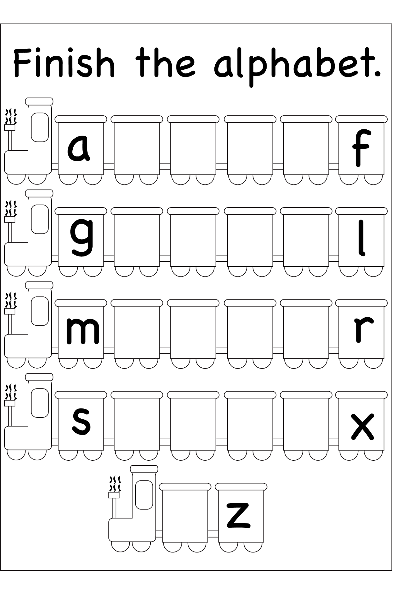 Free Printable Abc Worksheets