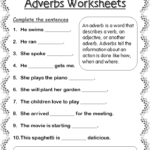 Printable Adverb Worksheets For 2nd Grade Your Home Teacher