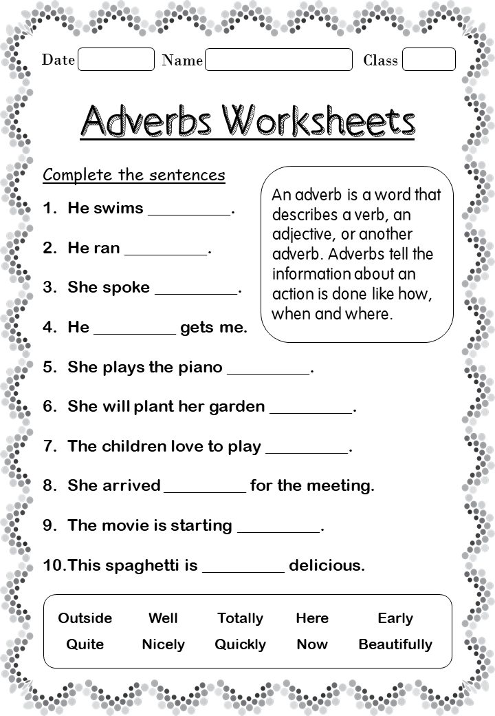 Activity Sheets For Grade 2