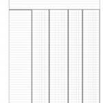 Printable Blank 5 Column Chart Templates