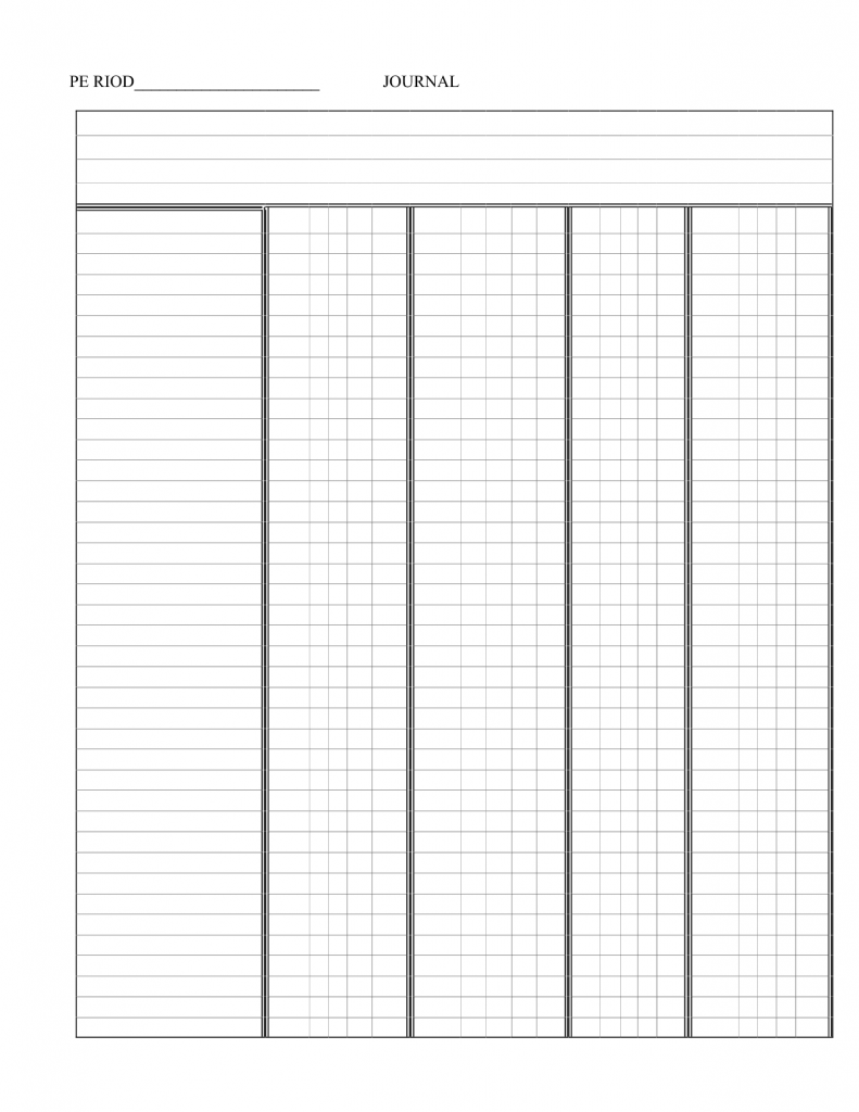 Free Printable 5 Column Ledger Paper