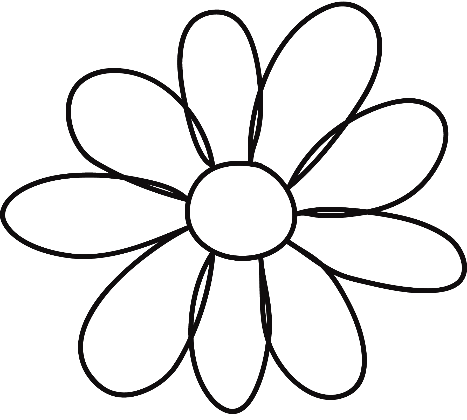 Free Printable Flower Template