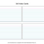 Printable Index Cards 3x5 Printable Cards
